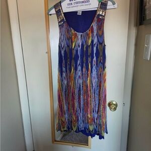 Alberto Makali Multicolor Sleeveless Midi Dress